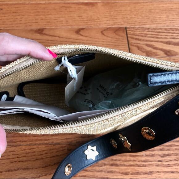 Madewell The Sun Medallion Straw Raffia
Tan Blue Shoulder Bag NWT - Picture 9 of 11